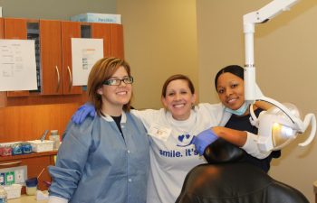 Chelli, Sandy, Chrystal - “Free Dental Day” team