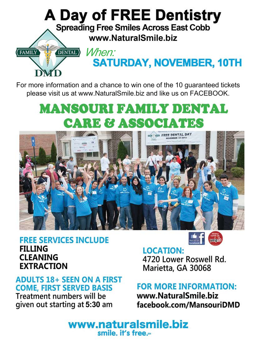 Free Dentistry Day 2018 - November 12th