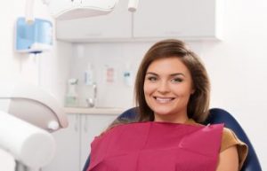 A patient in a dental chair