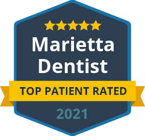 Marietta Dentist - Top Patient Rated - badge 2021.